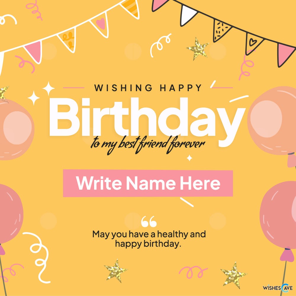 Happy Birthday Wishes Cards With Customized Name Free