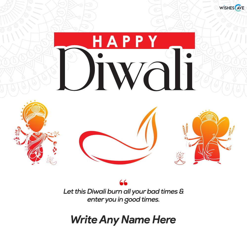 Creative Diwali Diya Outline Happy Diwali Best Wishes