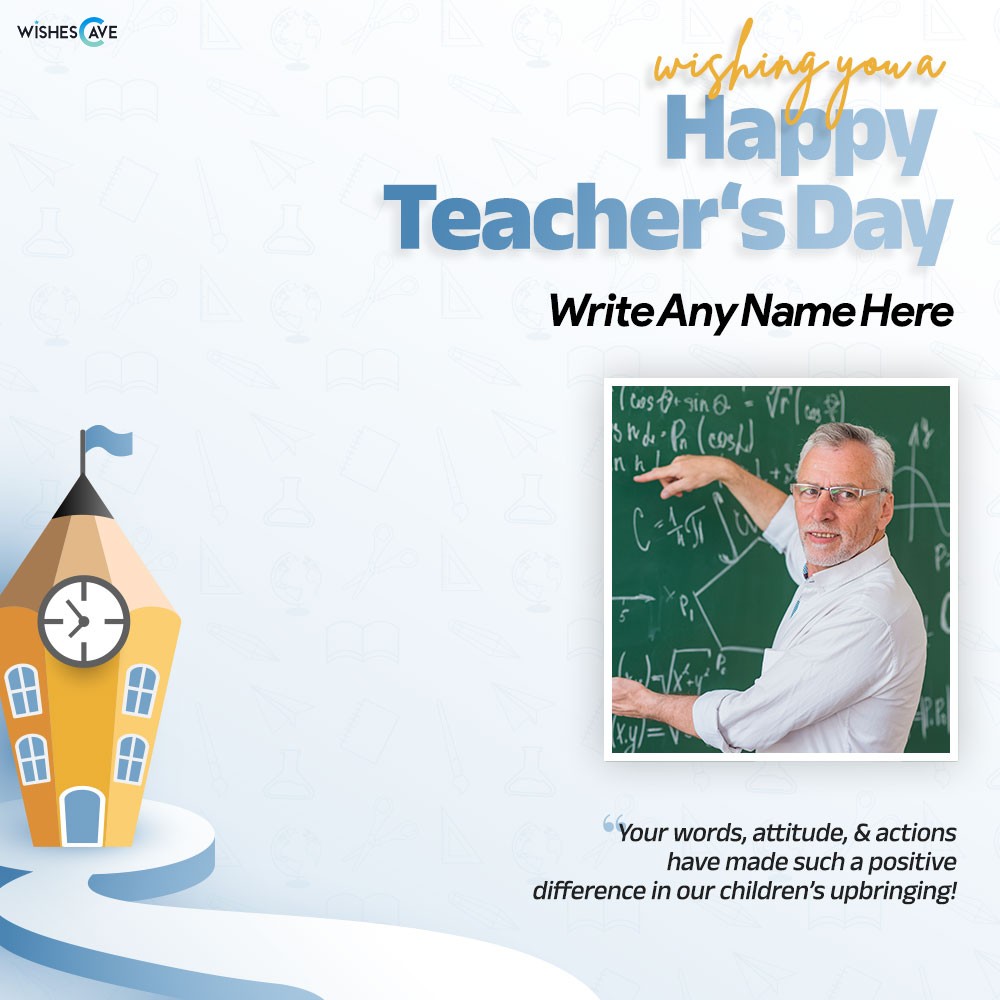 Amazing Looking Teacher's Day Free Editable Template