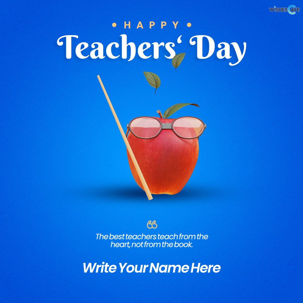 Customizable Teacher's Day Greetings Image