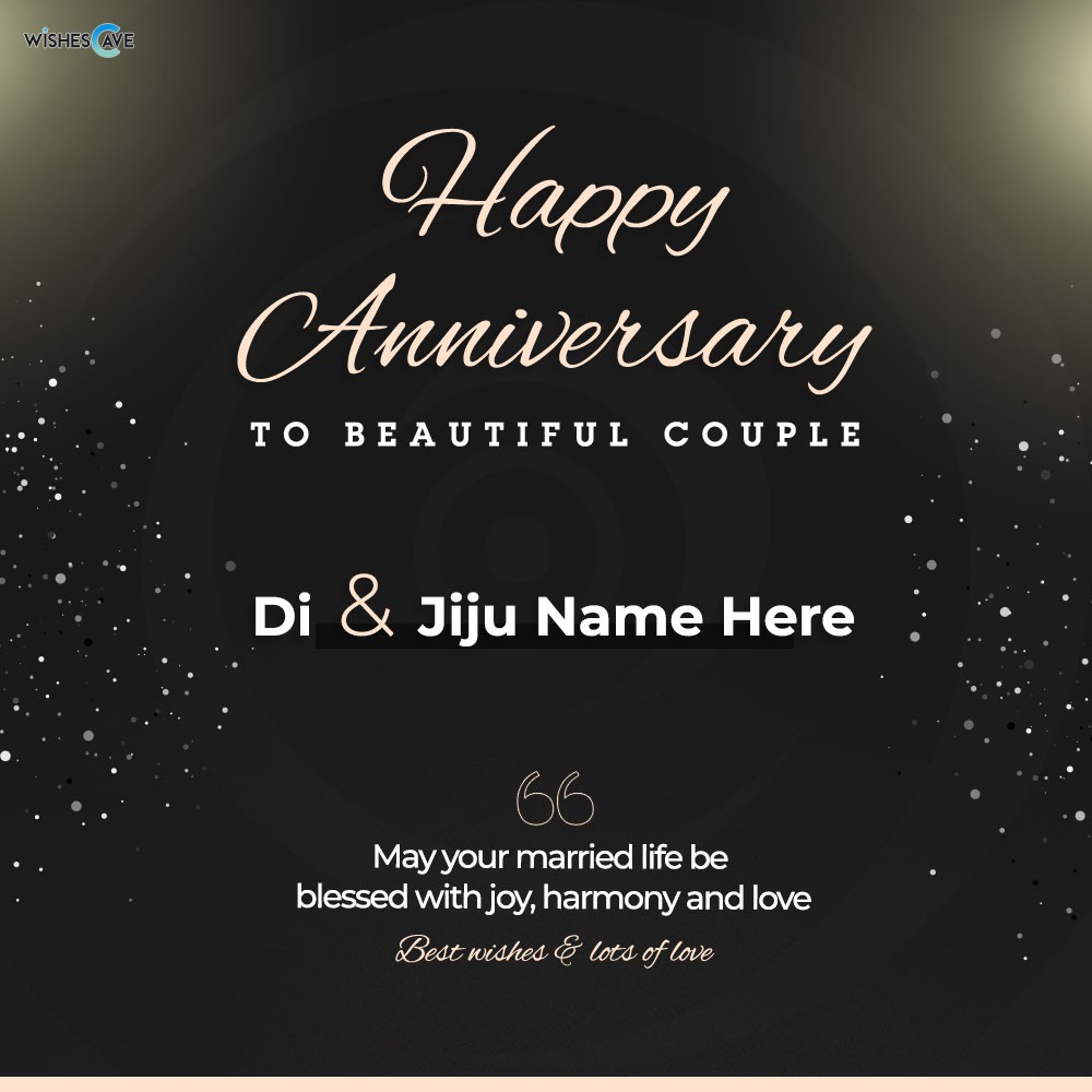 Wedding Anniversary Free Wishes Cards For Sister/Didi & Jiju ...