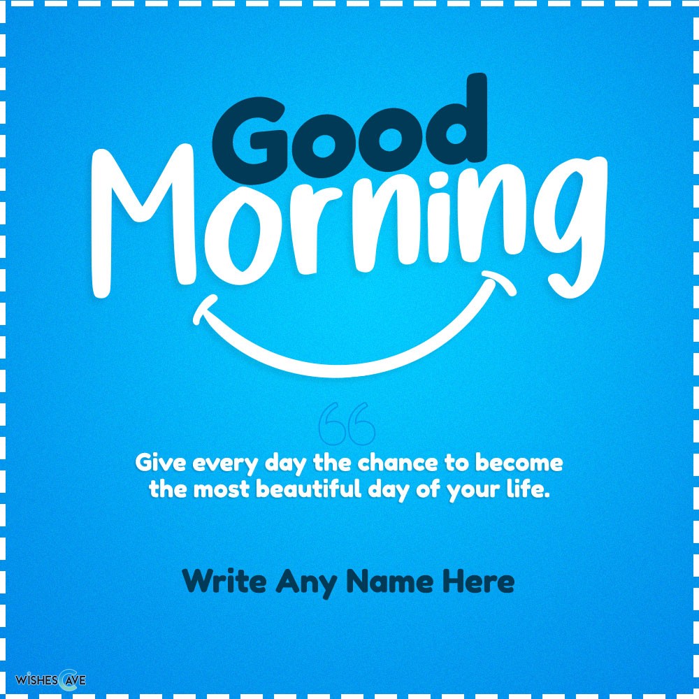 Positive vibes good morning card