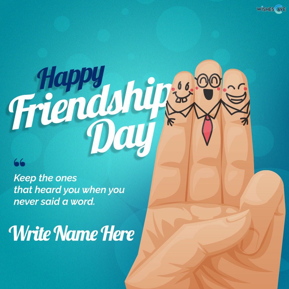 Finger painting happy friendship day
