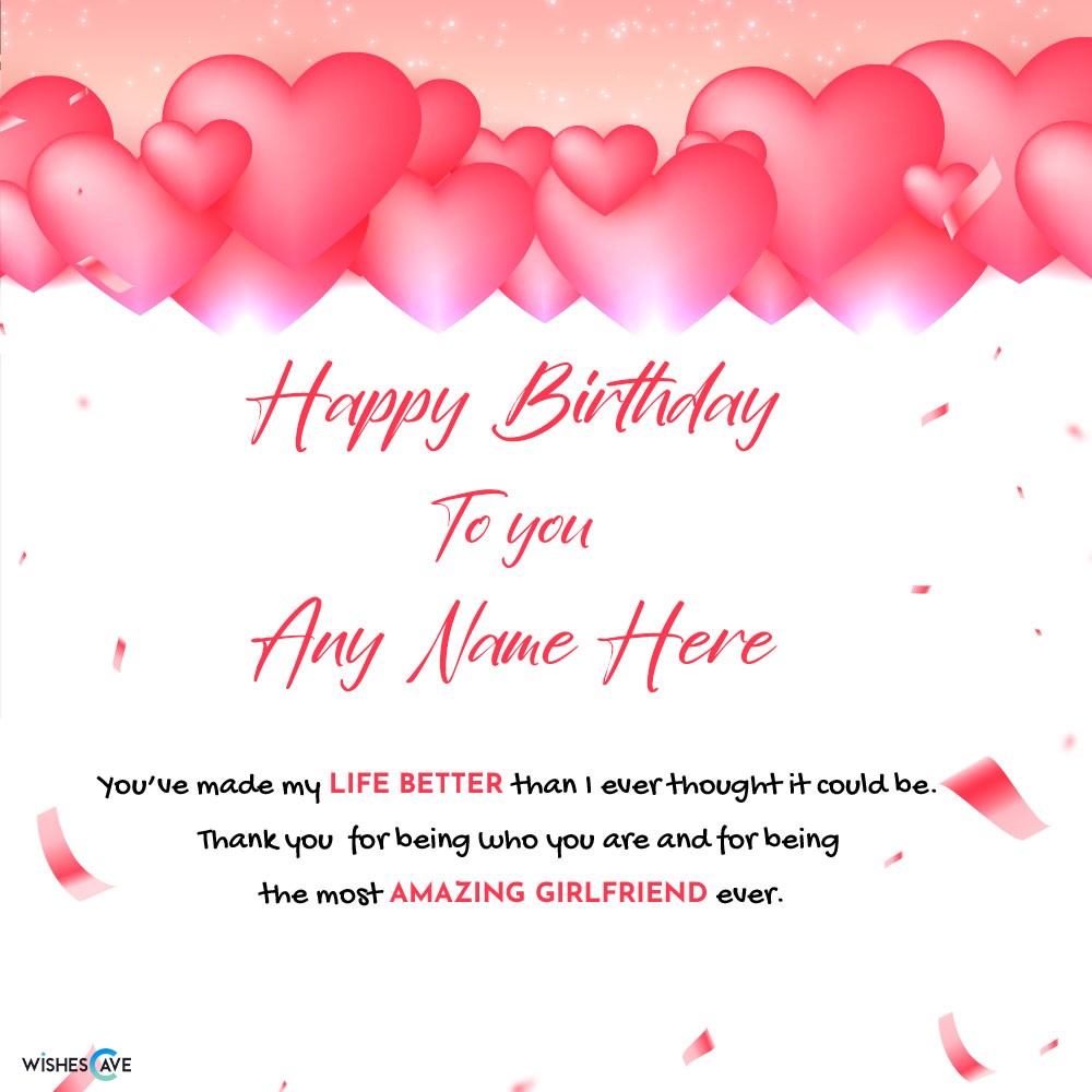 Heart-shaped balloons happy birthday card