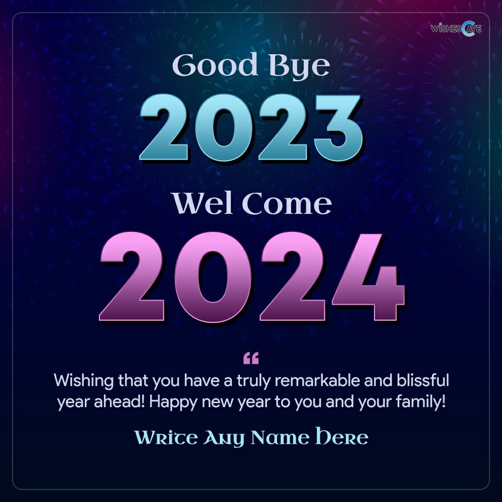 Goodbye 2023 Welcome 2024 Image Download