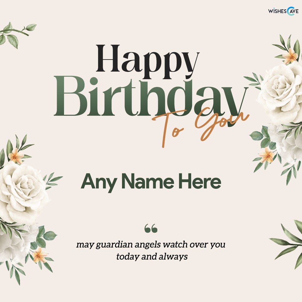 Happy Birthday To You With Name Image Greetings Card