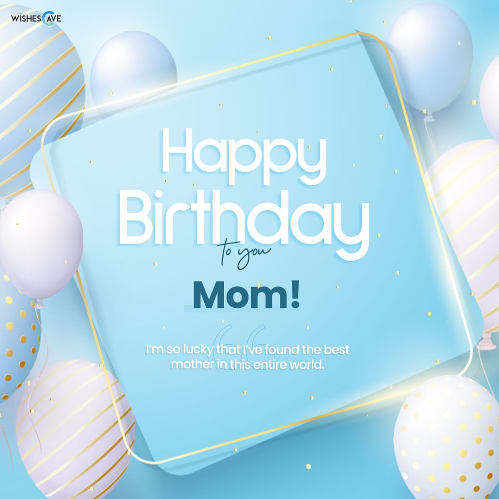 Light blue and gradient balloon happy birthday card