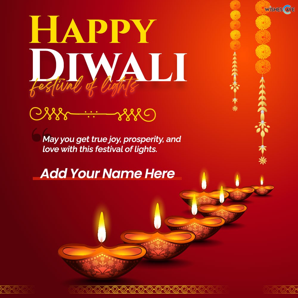 Designer Diwali Greetings Card With Quotes And Message