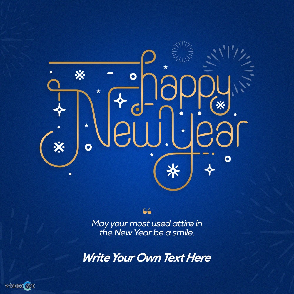 Beautifully decorated online Happy New year Greeting card