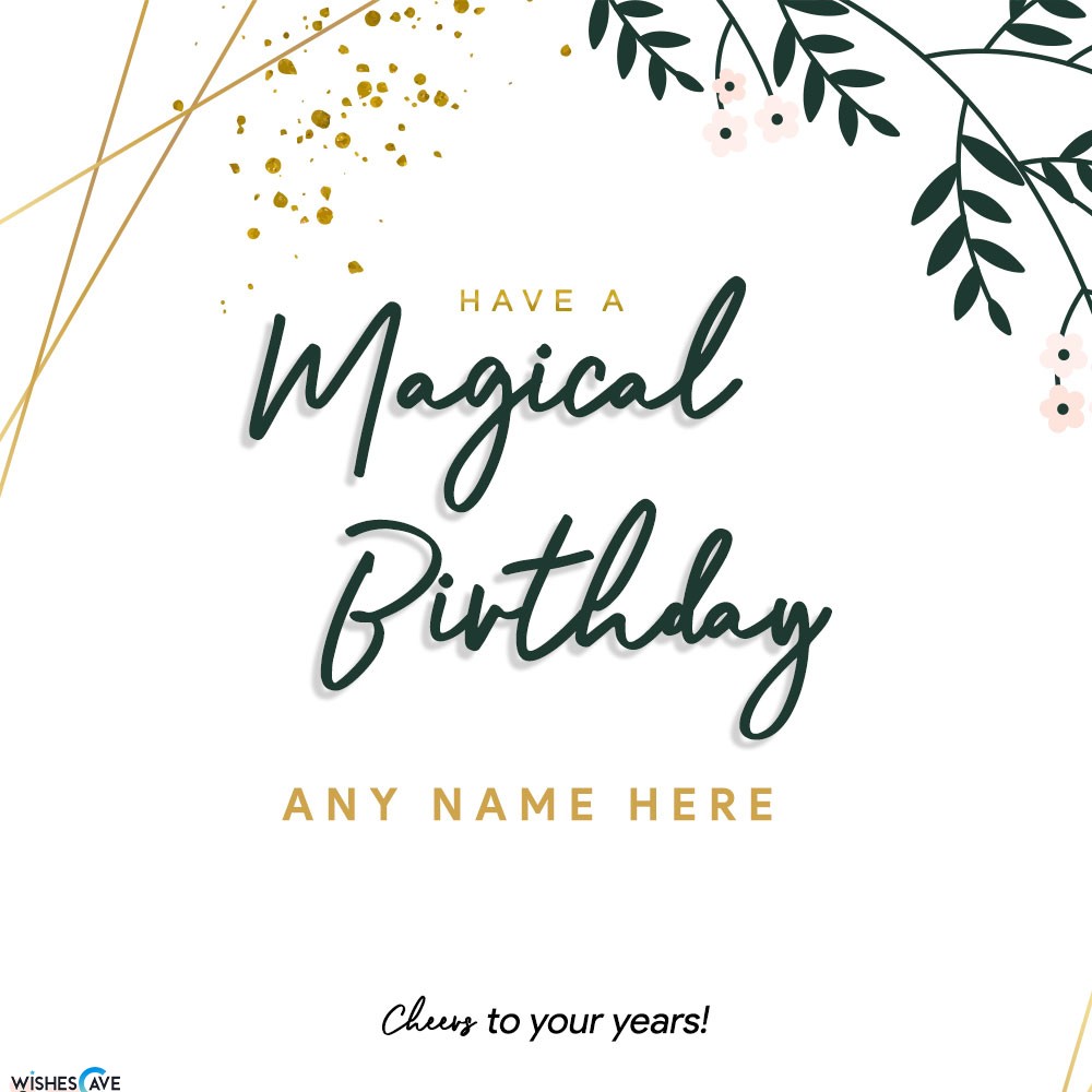 Magical Happy Birthday wishes card for your lovely wife