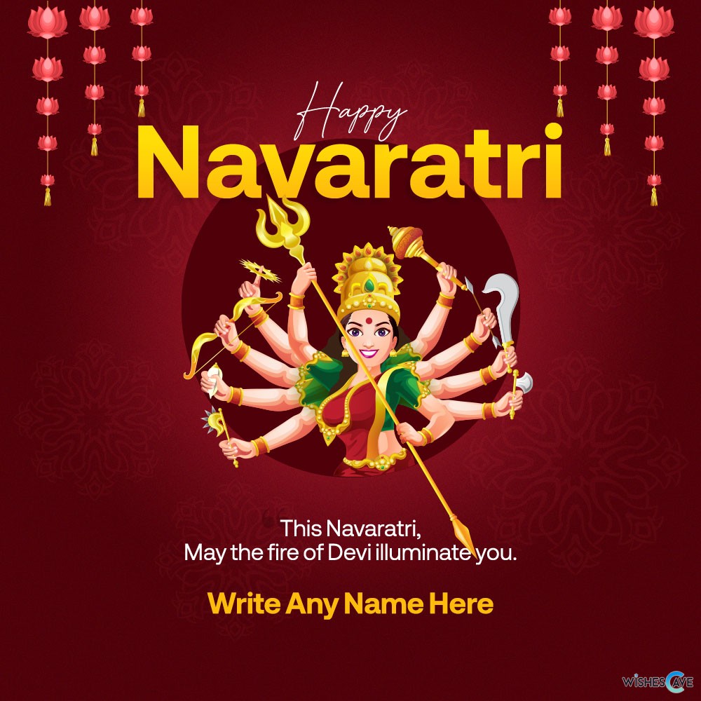 Create Design Navratri Greeting Card in Just One Click