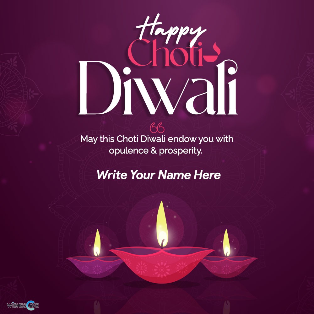 Customisable Choti Diwali Image With Heartfelt Wishes