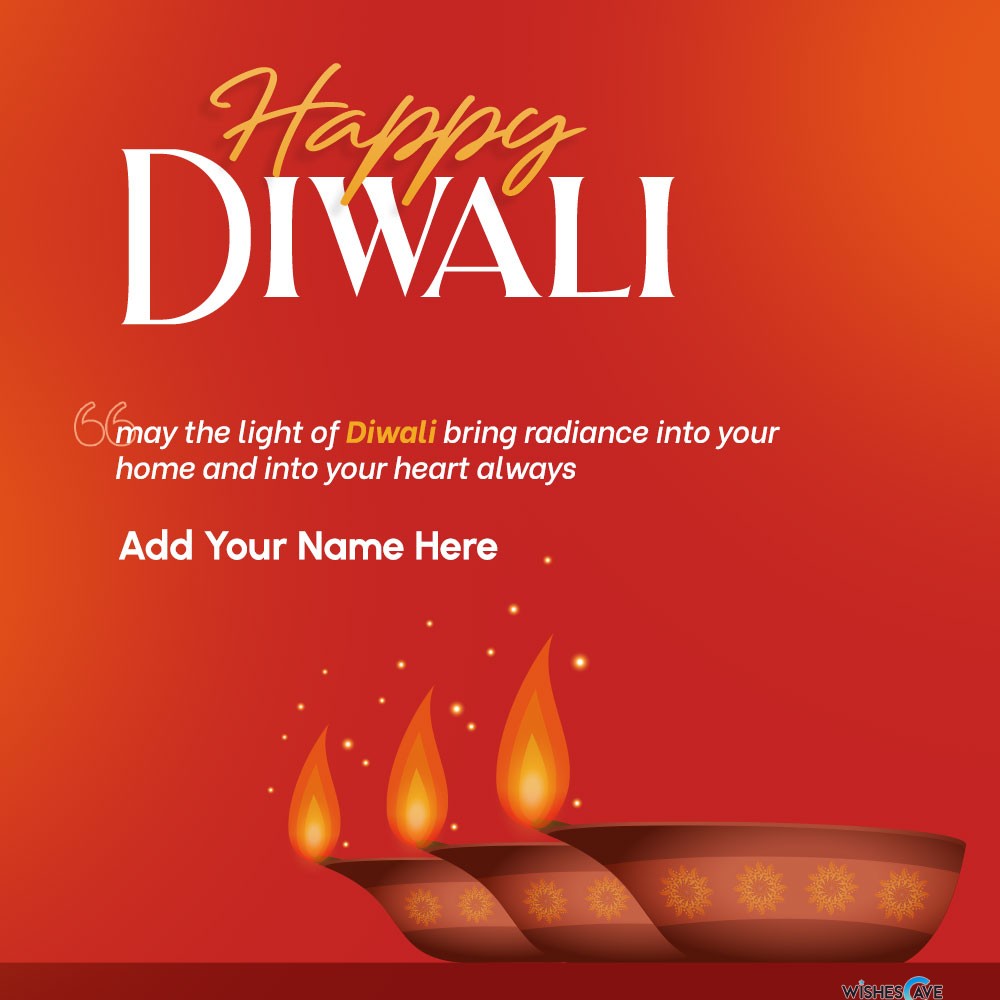 Classic Happy Diwali WhatsApp image with Quotes and Message