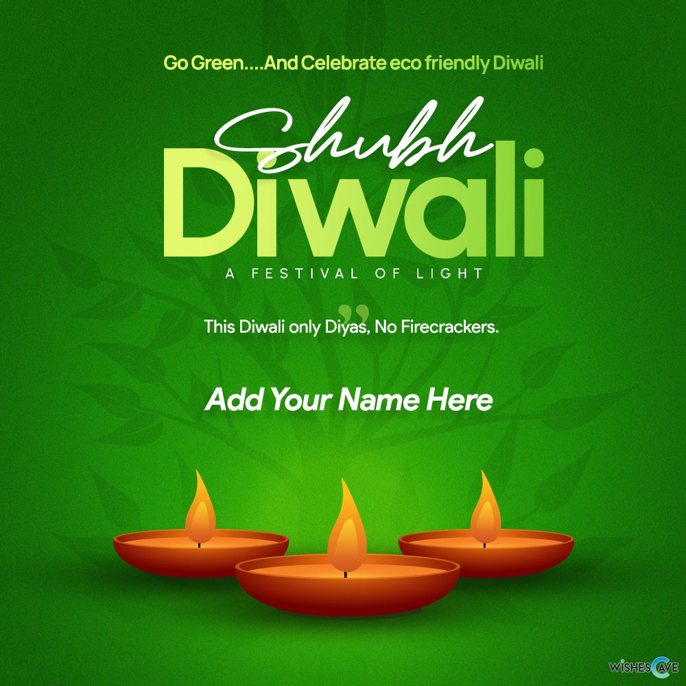 Best ways to personalize your Eco Friendly Shubh Diwali greeting card