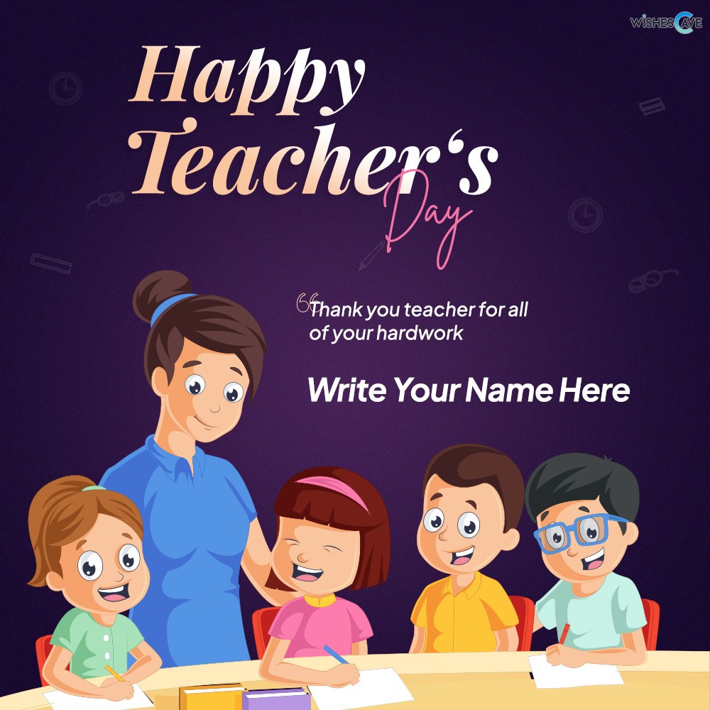 Online Greetings Card with Wishes and Quotes Happy Teacher's Day