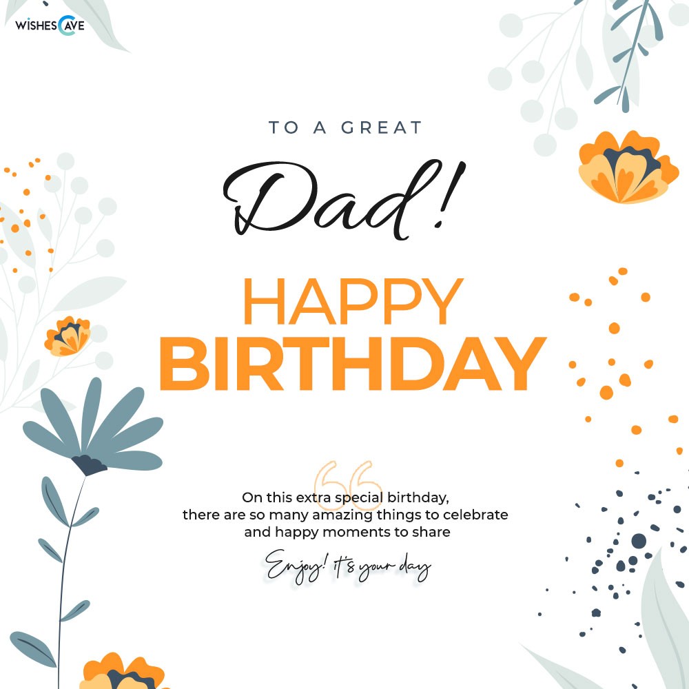 To great dad happy birthday card